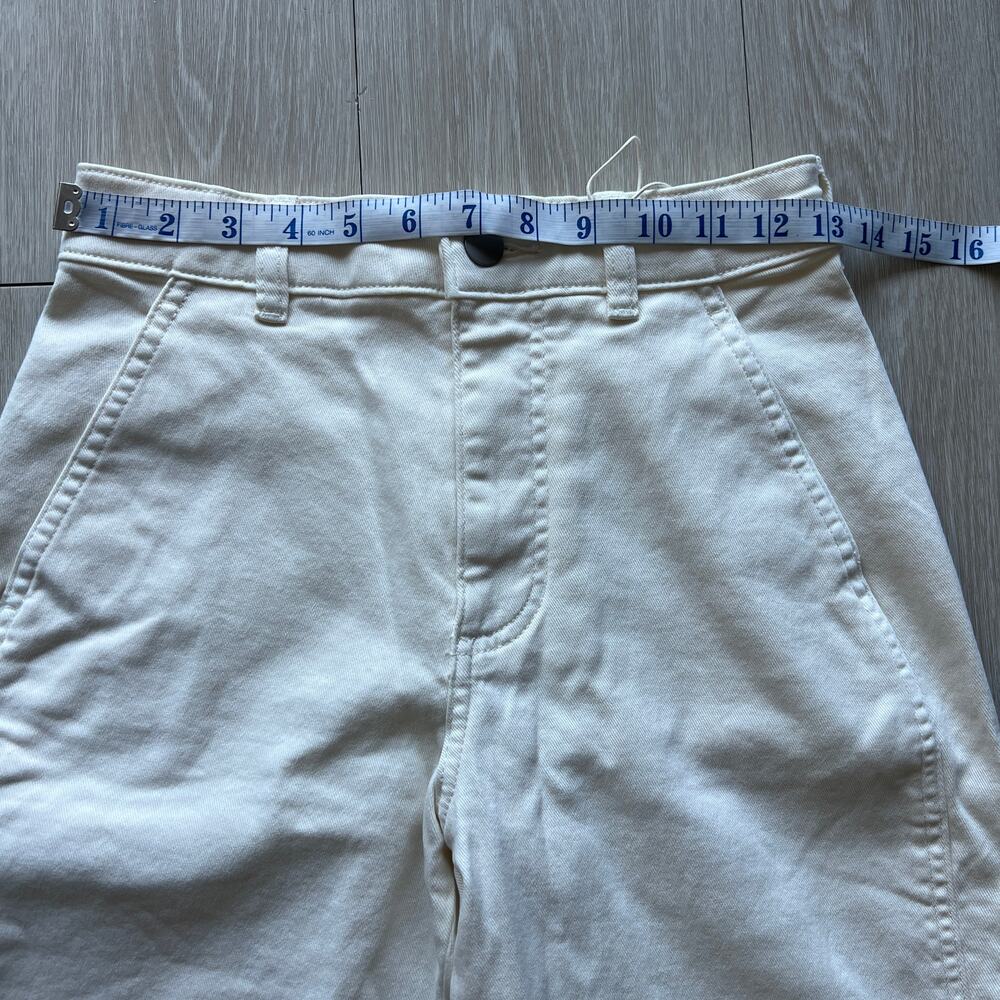 Everlane Utility Barrel Pant Tall 0 Bone White FLAW - Picture 4 of 11